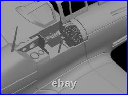 118 Kawasaki Ki-100 Tony Radial Engine Model Kit-Disassembled and Unpainted