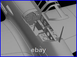 118 Kawasaki Ki-100 Tony Radial Engine Model Kit-Disassembled and Unpainted