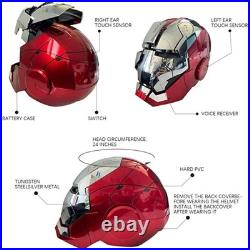 11 Iron Man MK5 Jarvis Deformable Voice Control Wearable Helmet Electroplated