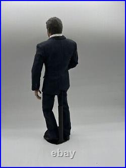 16 Scale Action Figure Christian Bale As Bruce Wayne? In Faded Blue Suite