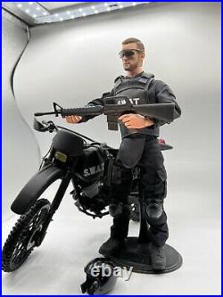 16 Scale Action Figure, SWAT Commander With Motorcycle 12 Inch Action F