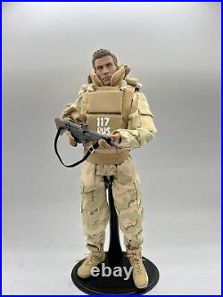 16 Scale Action Figure Soldier Desert Storm With Body Armor And Rifle
