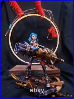 18CM League of Legends LOL Jinx PVC Statue Handmade Figure Model Collectibles