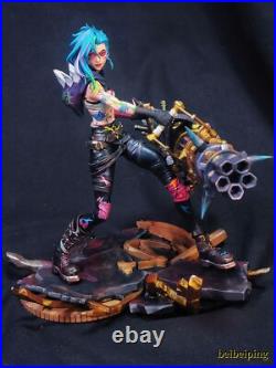 18CM League of Legends LOL Jinx PVC Statue Handmade Figure Model Collectibles