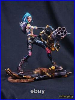 18CM League of Legends LOL Jinx PVC Statue Handmade Figure Model Collectibles