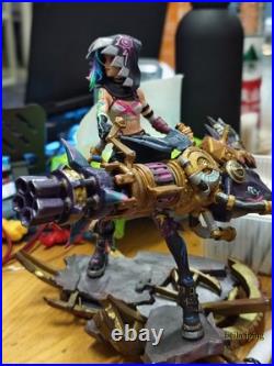 18CM League of Legends LOL Jinx PVC Statue Handmade Figure Model Collectibles