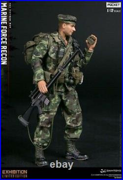 1/12 Scale Action Figure DAMTOYS Vietnam Marine Force Recon PES009 Pocket Elite
