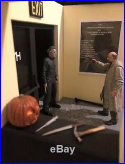 1/12 Scale Halloween 2 Custom Diorama For Ultimate Michael Myers NECA Figure