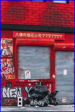 1/12 scale store front diorama building for action figures