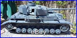 1/6 Scale 12 Diecast Panzerkampfwagen IV Tank (Grey)