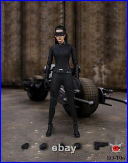 1/6 Scale Catwoman Head Sculpt Costume Set For 12 Phicen Hot Toys Female Figure