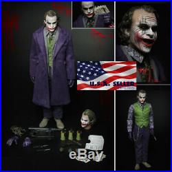 1/6 Scale Joker Heath Ledger BATMAN THE DARK KNIGHT Figure Complete Set USA