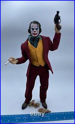1/6 Scale Joker Joaquin Phoenix Action Figure With Red Suite Set + Gun