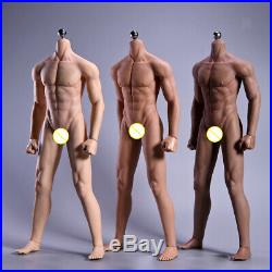 1/6 Scale Male Muscular Seamless Stainless Steel 12-inch Action Figure Body Toy