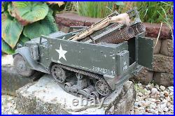 1/6 scale Custom Hasbro WWII US M3 Half Track Vehicle with Custom US Figure