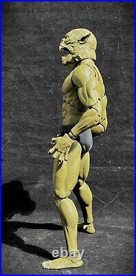 1/6 scale GREEN DEMON LIZARD MONSTER 12 Action Figure with Claws OOAK NEW