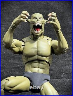 1/6 scale GREEN DEMON LIZARD MONSTER 12 Action Figure with Claws OOAK NEW