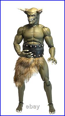 1/6 scale GREEN DEMON MINOTAUR MONSTER 12 Action Figure with Claws OOAK NEW