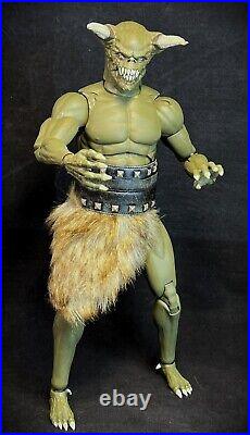 1/6 scale GREEN DEMON MINOTAUR MONSTER 12 Action Figure with Claws OOAK NEW