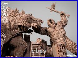 3D Printed Fan Art Godzilla VS Kong Diorama Sculpture by Wicked