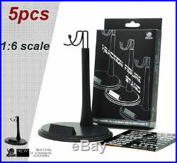 5 Pcs 1/6 Scale Action Figure Base Display Stand U Type For Very hot toys