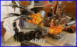 6 inch Action Figure Diorama, 112 Scale Exploding Chemical Tanks