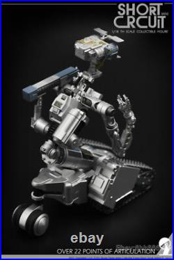 9.6cm Short Circuit Two Heads 1/18 TH SCALE COLLECTIBLE FIGURE Resin Statue