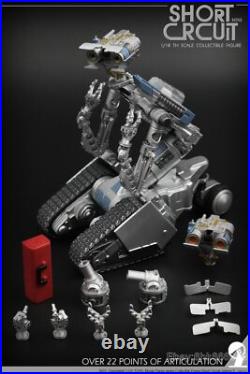 9.6cm Short Circuit Two Heads 1/18 TH SCALE COLLECTIBLE FIGURE Resin Statue