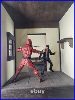Action figures diorama dojo scale 1/12
