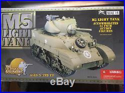 CUSTOM WW2 US M5 Light Tank 1/6 Scale Vehicle with Extras & Box, Ultimate Soldier