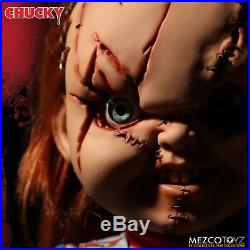 Child's Play Chucky Talking Scarred Mega Scale Doll with Sound 15 Mezco