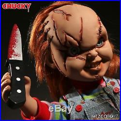 Child's Play Chucky Talking Scarred Mega Scale Doll with Sound 15 Mezco