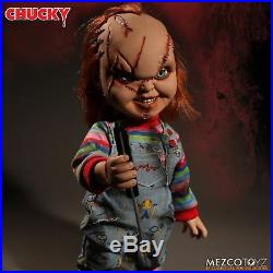 Child's Play Chucky Talking Scarred Mega Scale Doll with Sound 15 Mezco