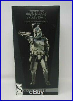 Clone Commander Wolffe STAR WARS SIDESHOW Collectibles 16 Scale MIB Exclusive