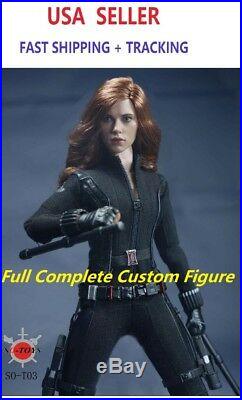 Custom 1/6 scale Black Widow Figure Full Set Scarlett Johansson superhero toy