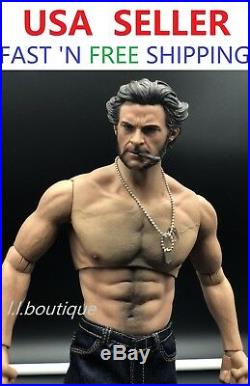Custom 1/6 scale Logan Wolverine WORLDBOX muscular COMPLETE Full figure set