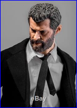 Custom 1/6 Scale Logan Wolverine Full Complete Figure Black Suit Set ...