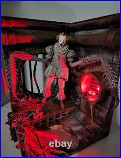 Custom DIORAMA Pennywise SEWER IT Dancing Clown 110 Scale -for 7 Action Figure