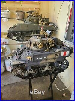Custom WW2 US M5 Light Tank 1/6 Scale Vehicle with Extras Canadian RC