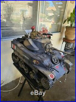 Custom WW2 US M5 Light Tank 1/6 Scale Vehicle with Extras Canadian RC