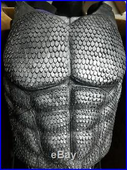 Custom made superhero / medieval scale chest armor Halloween cosplay
