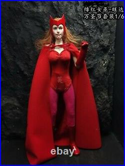 Customized 1/6 Scale Scarlet Witch Wanda Full Set Action Figure Doll Model