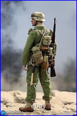 DID 1/6 Scale Wwii German Burk Figure, Dak Infantry, D80152