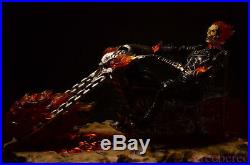 EZHOBI TOYS Marvel 1/9 Scale Ghost Rider Action Figure LED Toys Model Collection