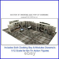 Extreme-Sets Sector 07 Docking Bay and Modules Diorama Custom Bundle 1/12 Scale