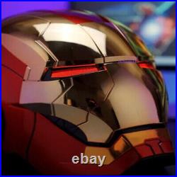 Golden MK5 Iron Man 11 Helmet AUTOKING Wearable Voice-control Cosplay Mask Gift Golden MK5 Iron Man 11 Helmet AUTOKING Wearable Voice-control Cosplay Mask Gift