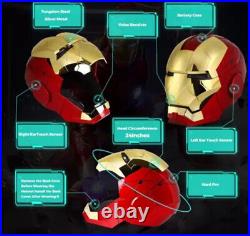 Golden MK5 Iron Man 11 Helmet AUTOKING Wearable Voice-control Cosplay Mask Gift