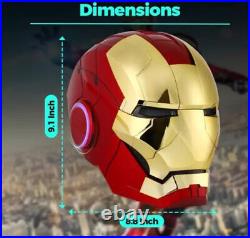 Golden MK5 Iron Man 11 Helmet AUTOKING Wearable Voice-control Cosplay Mask Gift Golden MK5 Iron Man 11 Helmet AUTOKING Wearable Voice-control Cosplay Mask Gift