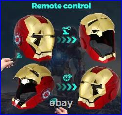 Golden MK5 Iron Man 11 Helmet AUTOKING Wearable Voice-control Cosplay Mask Gift