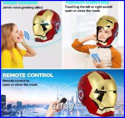 Golden MK5 Iron Man 11 Helmet AUTOKING Wearable Voice-control Cosplay Mask Gift Golden MK5 Iron Man 11 Helmet AUTOKING Wearable Voice-control Cosplay Mask Gift